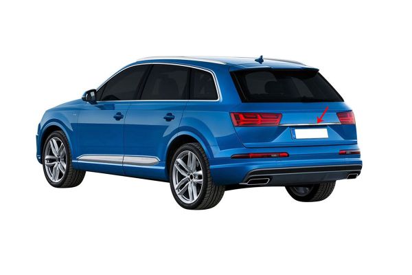 OMSA Audi Q7 Krom Bagaj Çıtası Plaka Üstü 2015 ve Sonrası