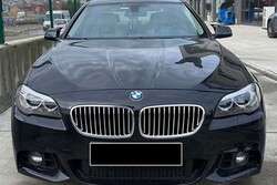 Body Kit » Plastik - BMW F10 5 Serisi Yarasa Batman Ayna Kapağı Piano Black 2013-2016 Arası