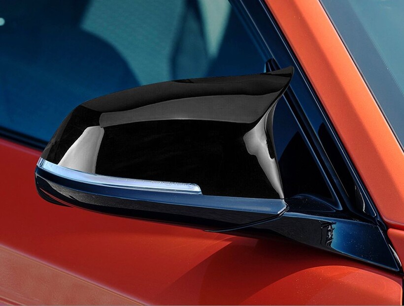 BMW F22 2 Serisi M2 Yarasa Batman Ayna Kapağı Piano Black - Thumbnail