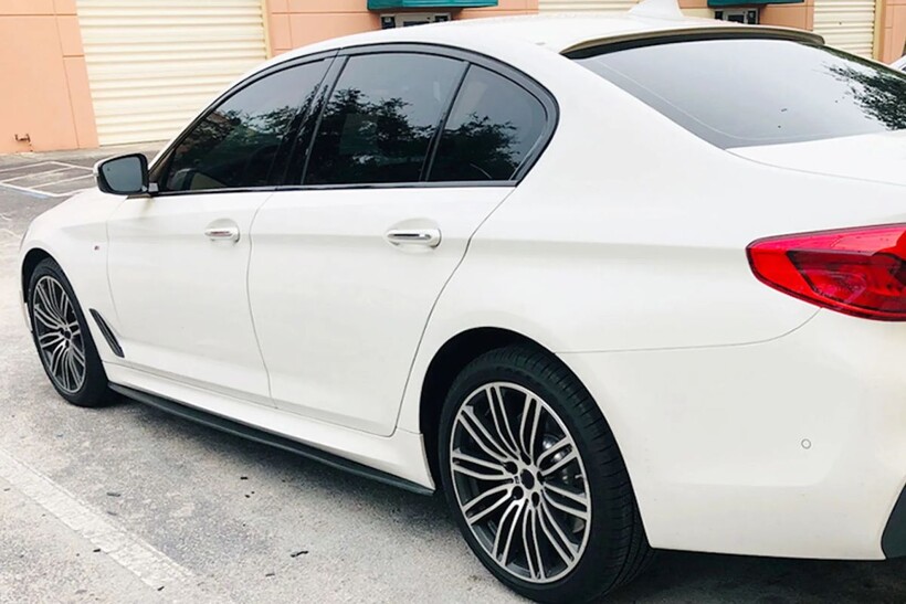 Body Kit » Plastik - BMW G30 5 Serisi Marşpiyel Piano Black 2017 ve Sonrası