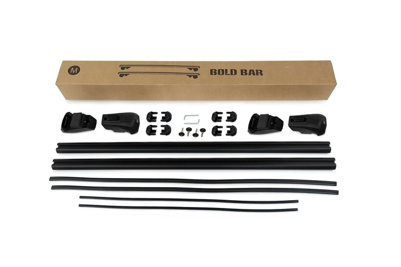 Bmw X1 Bold Bar V2 Ara Atkı Siyah 2 Parça 127cm 2009-2014 Arası - Thumbnail