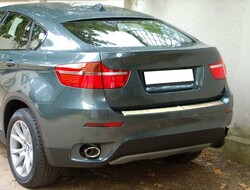 OMSA Bmw X6 Krom Arka Tampon Eşiği Taşlı 2008-2014 Arası - Thumbnail