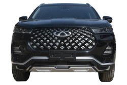 Body Kit » Plastik - Chery Tiggo 7 Pro Ön Arka Tampon Difüzör Set 2023-2024 Arası