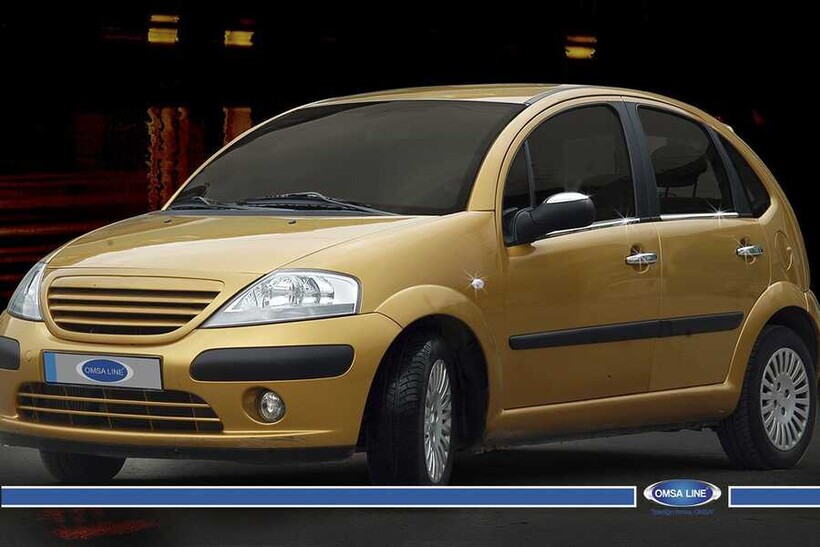 OMSA Citroen C3 HB Krom Cam Alt Çıtası 4 Parça 2002-2009 Arası - Thumbnail