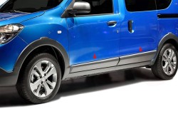 OMSA Dacia Dokker Krom Yan Kapı Çıtası 4 Parça 2012 ve Sonrası - Thumbnail