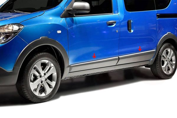 OMSA Dacia Dokker Krom Yan Kapı Çıtası 4 Parça 2012 ve Sonrası