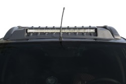 Body Kit » Plastik - Dacia Duster Ön Cam Üstü Moon Visor Ledli Mat Siyah 2010-2017 Arası