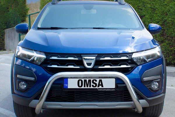 OMSA Dacia Sandero Stepway Pars Ön Koruma Çap:60 Krom 2021 ve Sonrası
