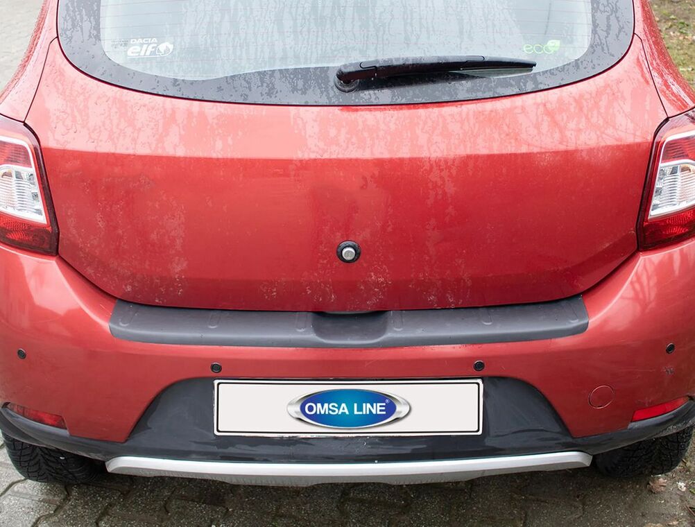 Dacia Sandero Stepway Arka Tampon Eşiği Parlak Plastik 2012-2020 Arası