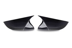 Body Kit » Plastik - Dacia Sandero Yarasa Batman Ayna Kapağı Piano Black 2007-2012 Arası