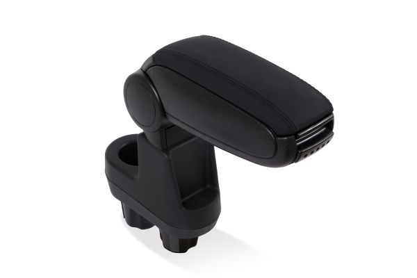 Accoudoir Central Coulissant En Simili-cuir Noir Pour Fiat 500 / 500C (2016-2024) - Rangement Et Confort Intégré