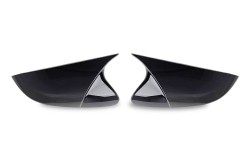 Body Kit » Plastik - Fiat Doblo Yarasa Batman Ayna Kapağı Piano Black 2010-2021 Arası