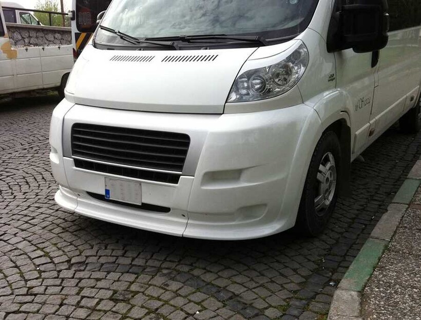 Body Kit » Fiber - Fiat Ducato Ön Tampon Geçme 3 Parça 2007 ve Sonrası