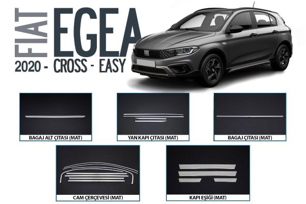 OMSA Fiat Egea Cross Easy Saten Aksesuar Seti 18 Parça 2020 ve Sonrası