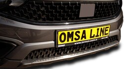OMSA Fiat Egea Cross Krom Ön Tampon Alt Çıta Taşlı 2020 ve Sonrası - Thumbnail