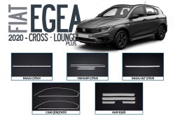 Krom Aksesuar » Omsa - OMSA Fiat Egea Cross Lounge Plus Krom Aksesuar Seti 18 Parça 2020 ve Sonrası