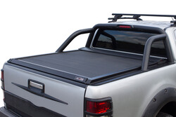 Ford Ranger Omback Sürgülü Bagaj Kapama Orijinal Rollbar Uyumlu Siyah 2011-2022 Arası - Thumbnail