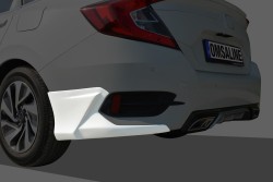 Body Kit » Fiber - Honda Civic FC5 Sedan Arka Tampon Kaşı 2 Parça 2016-2021 Arası