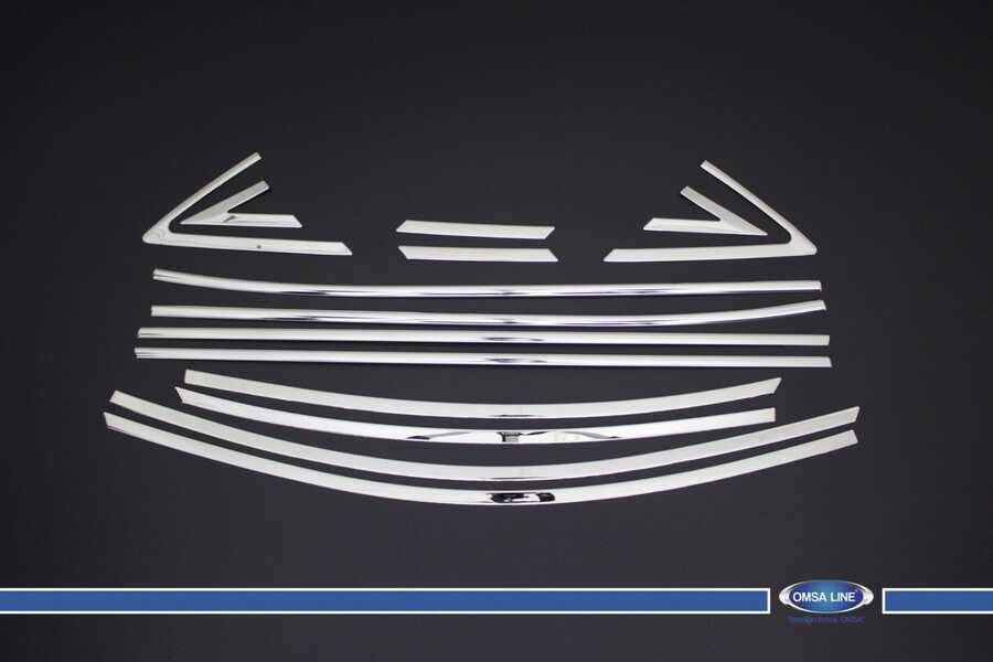Omsa Hyundai Accent Blue Krom Cam Çerçevesi 14 Parça 2011-2017 Arası