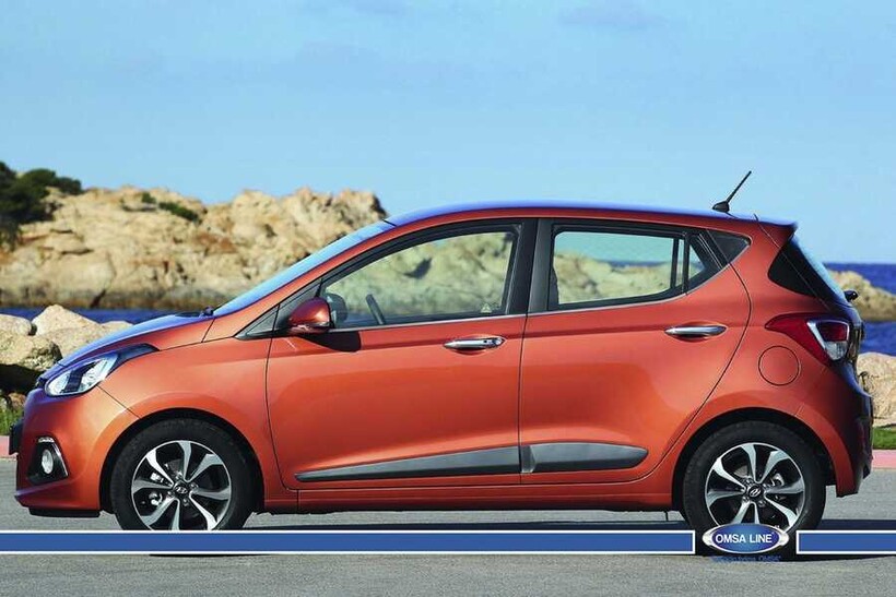 OMSA Hyundai i10 HB Krom Cam Alt Çıtası 2013-2016 Arası - Thumbnail