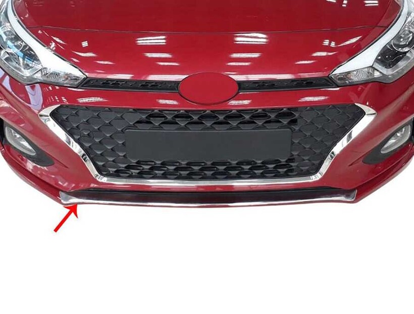 OMSA Hyundai i20 HB Krom Ön Tampon Alt Çıta 2018-2020 Arası - Thumbnail