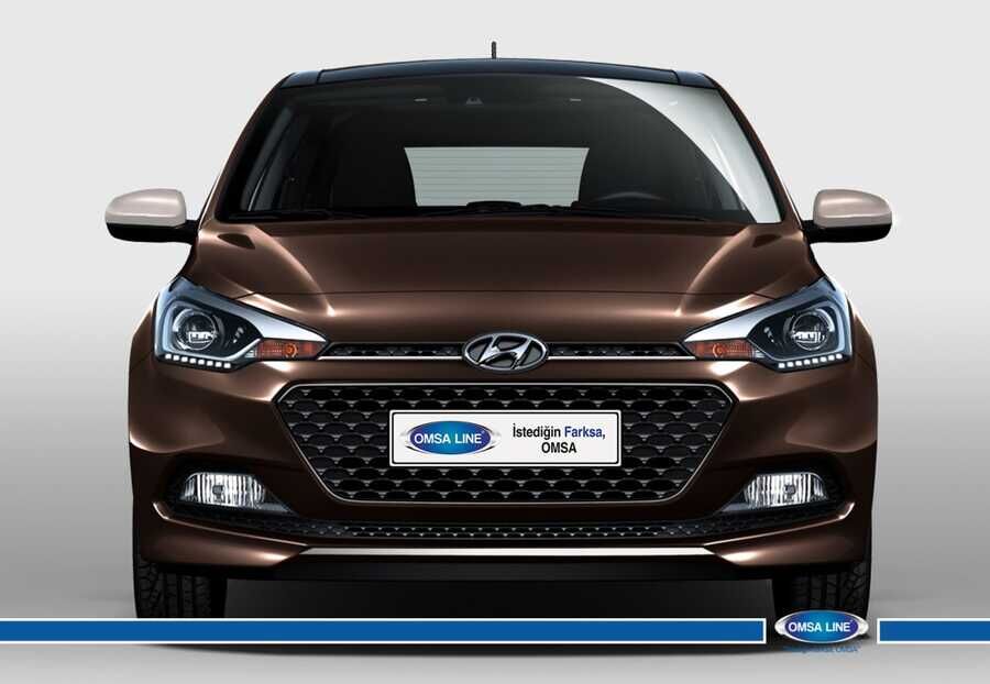 OMSA Hyundai i20 Krom Ön Tampon Çıtası 2014 ve Sonrası