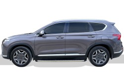 OMSA Hyundai Santa Fe Blackline Yan Basamak Krom 2019 ve Sonrası - Thumbnail