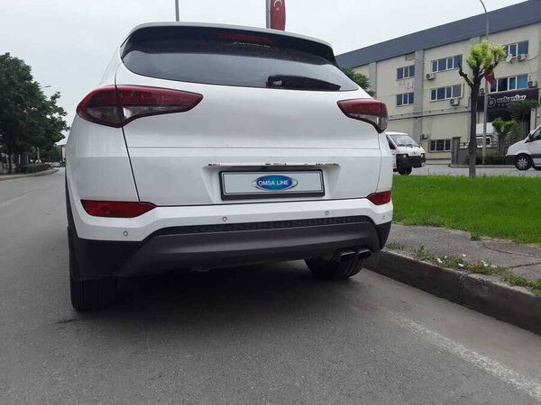 OMSA Hyundai Tucson Krom Bagaj Çıtası Plaka Üstü 2015-2018 Arası