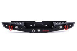 Arka Korumalar - OMSA Isuzu D-Max Dakar Çelik Arka Tampon Ledli Sensörsüz 2012-2019 Arası