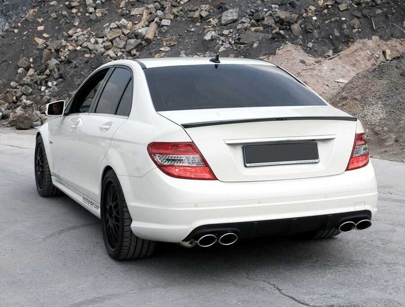 Body Kit » Fiber - Mercedes C Class W204 Spoiler 2007-2013 Arası