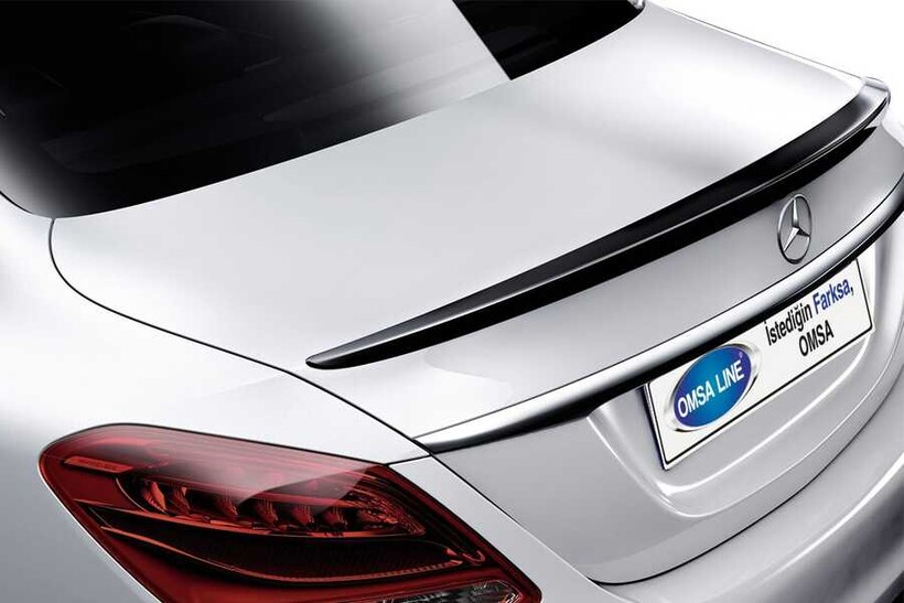 Body Kit » Fiber - Mercedes C Class W205 Spoiler 2014 ve Sonrası