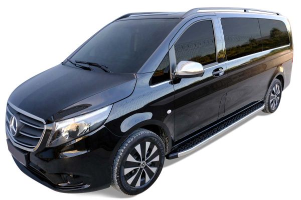 OMSA Mercedes Vito W447 Blackline Yan Basamak krom Uzun Şase 2014 ve Sonrası