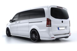 Karbon Aksesuarlar - Mercedes Vito W447 Karbon Arka Tampon Eşiği 2014 ve Sonrası