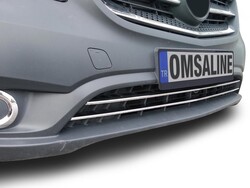 OMSA Mercedes Vito W447 Krom Ön Tampon Çıtası Tırtıklı 2014 ve Sonrası - Thumbnail