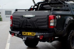 OMSA Mitsubishi L200 Dakar Çelik Arka Tampon Ledli Sensörsüz 2020 ve Sonrası - Thumbnail