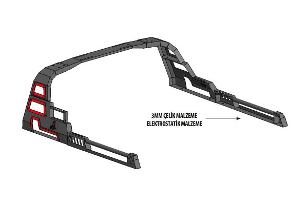 Mitsubishi L200 Dakar Rollbar 2006-2023 Arası