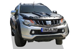 Mitsubishi L200 Dragon Ön Kaput Rüzgarlığı - Koruyucu 3 Parça 2015-2019 Arası - Thumbnail