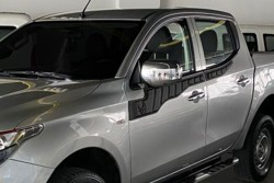 Body Kit » Plastik - Mitsubishi L200 Kapı Dodik Set Yarasa 4 Parça 2015-2019 Arası