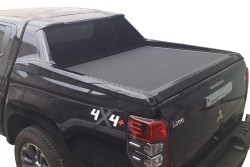 Rollback - Mitsubishi L200 Omback Sürgülü Bagaj Kapama Plastik Rollbarlı İçin Siyah 2019-2023 Arası