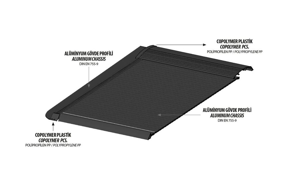 Mitsubishi L200 Omback Sürgülü Bagaj Kapama Siyah 2015-2023 Arası