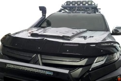 Kaput Rüzgarlıkları - Mitsubishi L200 Yarasa Ön Kaput Rüzgarlığı 4mm A+ 2019-2023 Arası