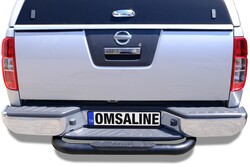 OMSA Nissan Navara Arka Basamak Çap:76 Siyah 2016 ve Sonrası - Thumbnail