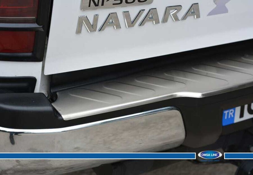 OMSA Nissan Navara Krom Arka Tampon Eşiği Taşlı 2016 ve Sonrası - Thumbnail
