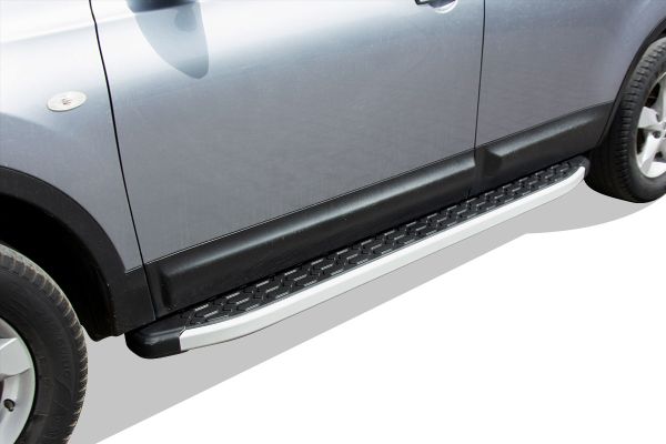 OMSA Nissan Qashqai 2 Blackline Yan Basamak Alüminyum 2010-2014 Arası
