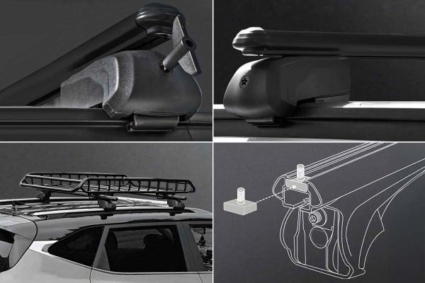 Nissan Qashqai Bold Bar V2 Ara Atkı Siyah 2 Parça 127cm 2021 ve Sonrası