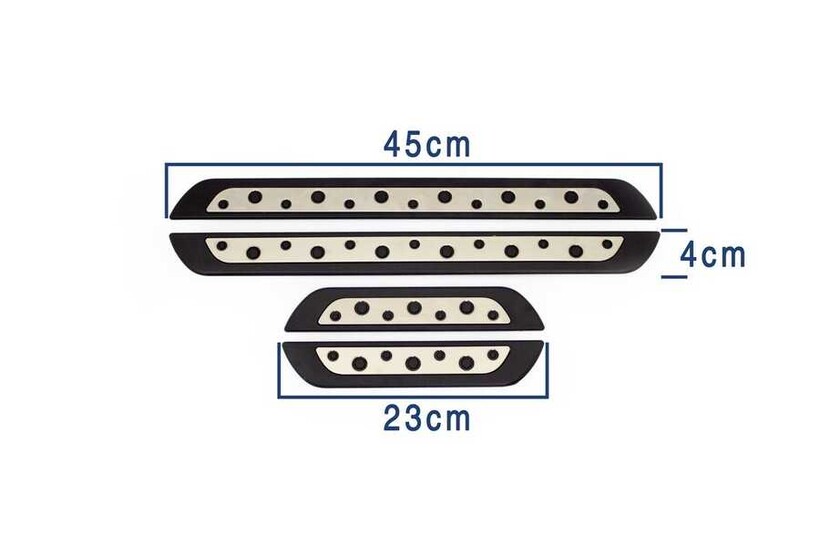 Krom Aksesuar » Omsa - OMSA Nissan Qashqai Kapı Eşiği Dotline 4 Parça 2007-2014 Arası