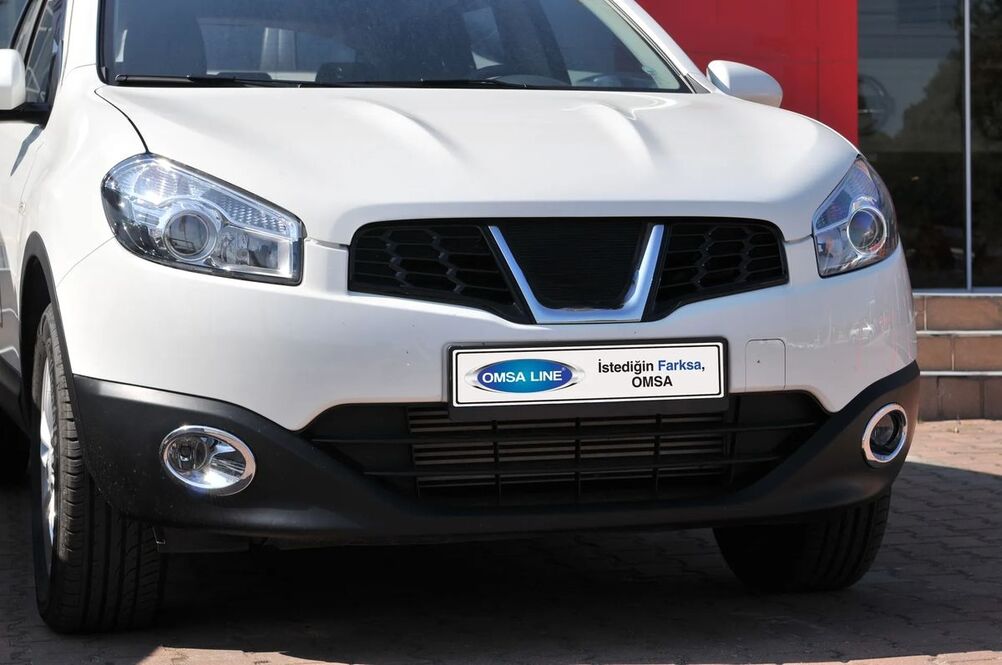 OMSA Nissan Qashqai Krom Sis Farı Çerçevesi 2 Parça Abs 2010-2014 Arası