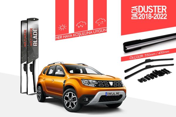 OMAC Dacia Duster Muz Silecek 55-45cm 2018-2022 Arası