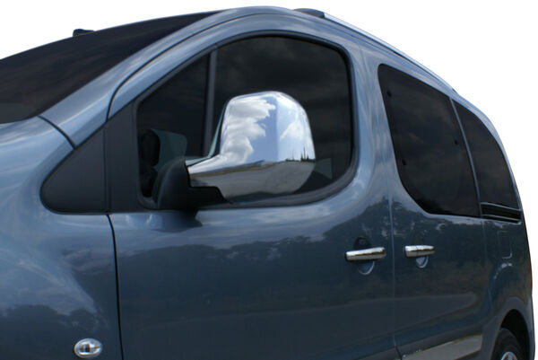 Omkar Peugeot Partner 2 Tepee Krom Ayna Kapağı 2 Parça ABS 2008-2012 Arası