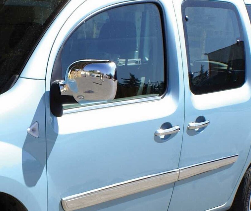 Omkar Renault Kangoo Krom Ayna Kapağı 2 Parça Abs 2008-2013 Arası - Thumbnail